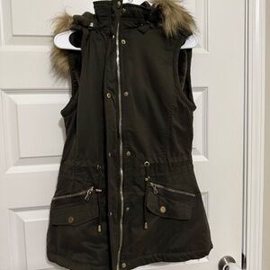 YMI Faux Fur lined vest